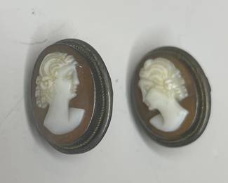 Vintage cameo earrings