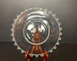 Vtg candlewick plate