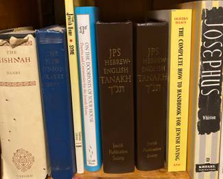 Collection of Jewish religion, prayer, living & home books