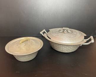 Everlast forged aluminum serving dishes vtg