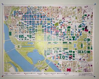 Monumental Center of DC map