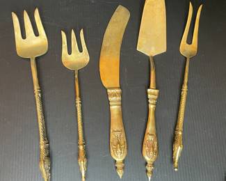 Thailand Dragon Head bronze ware cutlery set