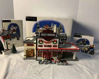 Dept 56 Harley Davidson Manufacturing Village Two More HD Accessories