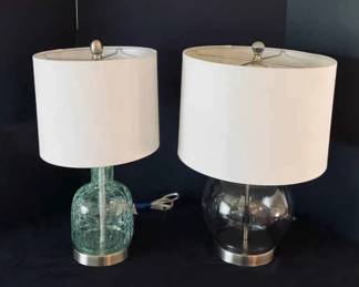 Two Glass Lamps