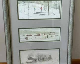3 Jon Crane Prints in one Frame