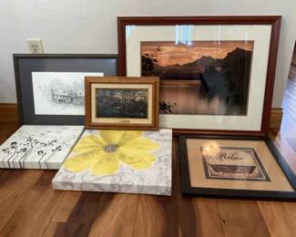 Assorted Framed Canvas Prints