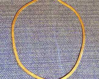 I Love You Gold Plate Necklace