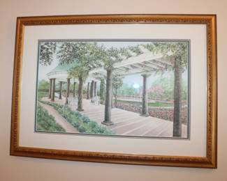 Artist: Judy Newcomb, gold framed print, 488/500, 28.5" w x 19.5" h