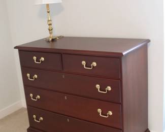 Owen Suter chest with drawers, brass lamp (heavy)