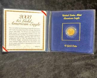 2003 $5 Dollar Gold American Eagle Coin
