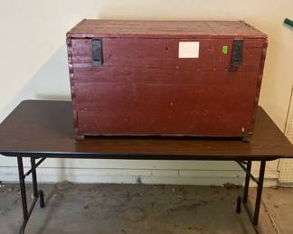 Table and chest