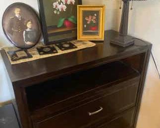 New Classic Chest, Rustic Lamp And Cool Decor