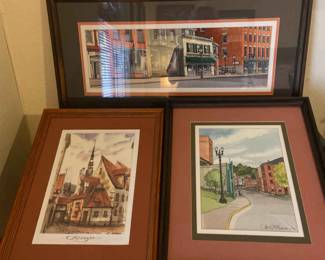 Three Framed Pictures