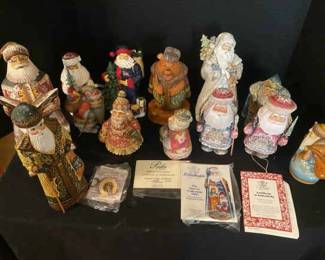 Thirteen Versions Of Santa Decor