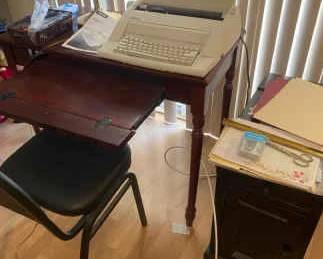 Royal Electric Typewriter, Desk, Chair Supplies And More