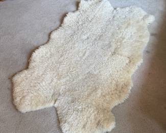 Sheepskin rug