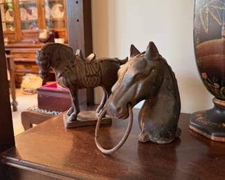 Cast Iron Hitching Post Horse Topper