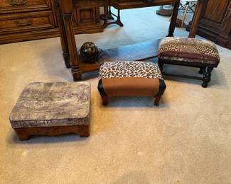 Assorted step stool ottomans