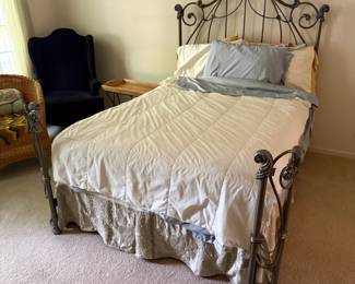 Iron full bed frame (mattress nfs)