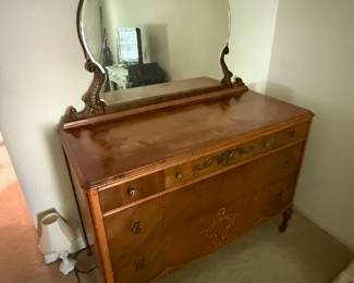 Antique dresser with mirror