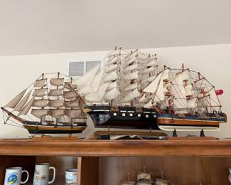 Model pirate ships