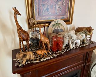 Wooden animal decor