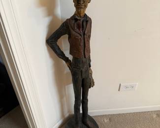 Cowboy Floor Statue