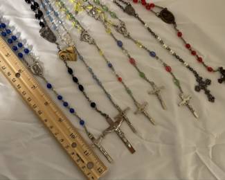Rosary Necklace Set Of 8 Beautiful Pieces