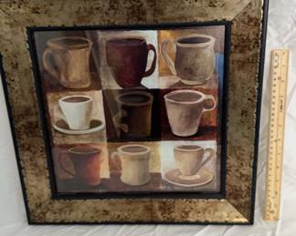 Framed Coffee Bar Picture