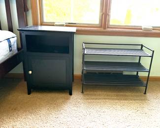 Night Stand and Shoe Rack 