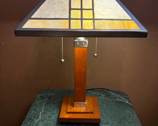 Mission Style Tiffany Lamp 