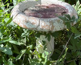 Concrete Bird Bath 