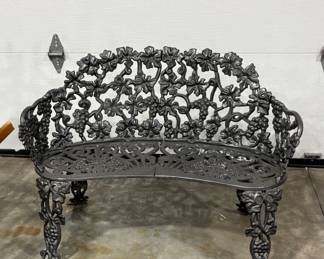 Iron Victorian Bench 