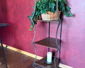 Iron/ Wood Accent Shelf 