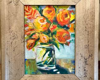 Painting by Vicky Bush.  10.5 X12.5