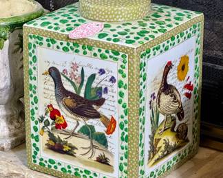 Vintage John Derian Large Porcelain Lidded Jar