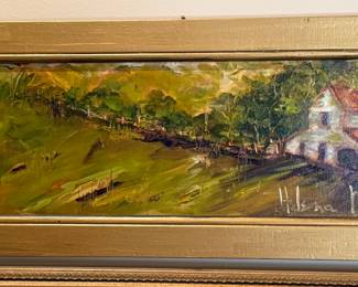 Painting by Helena Meek. 11.5 X 27.5