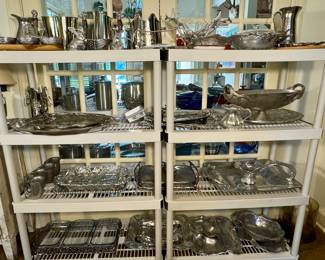 Large Selection of Arthur Court, Wilton and Lenox Serving Pieces