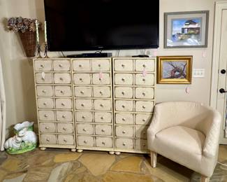 Habersham Seven Drawer Apothecary Chest (Three Pictured Side by Side)