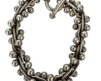 Silpada DNA ball link Sterling retired bracelet