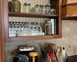 A closer look at at the storage jars and utensils