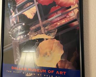 Framed Dale Chihuly poster