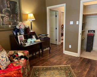 Looking across the living room