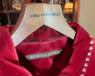 Double D Ranch wear jacket label