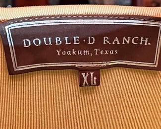 Double D Ranch wear label on the top