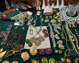 Great vintage and designer costume jewelry