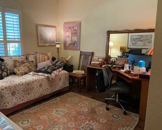 Showing more of the corner desk, Serta office chair