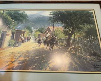 A close look at the G. Harvey signed and numbered with certificate #219/1000