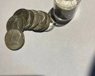 Roll (20) Kennedy 1965 - 1970 half dollar 40% silver coins
