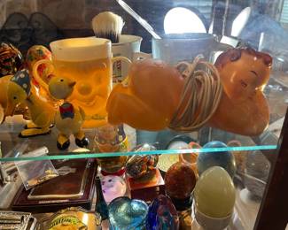 A wonderful vintage baby night light, more eggs and hearts